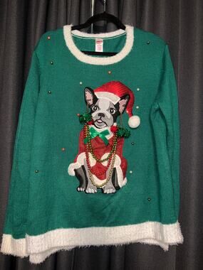 Ugly Christmas Sweater Xmas Size XXL Dog